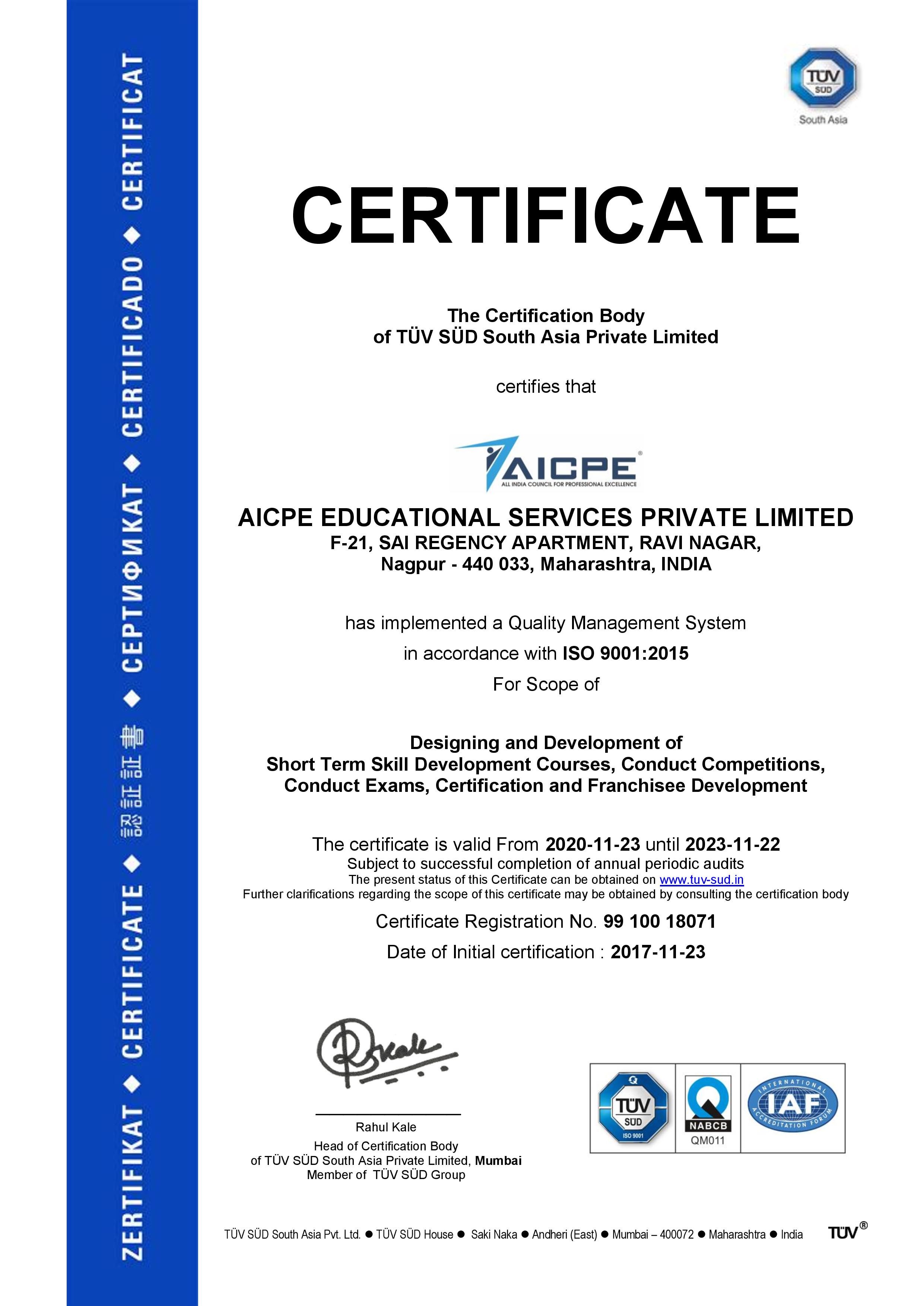 ISO 9001-2015 (NABCB)