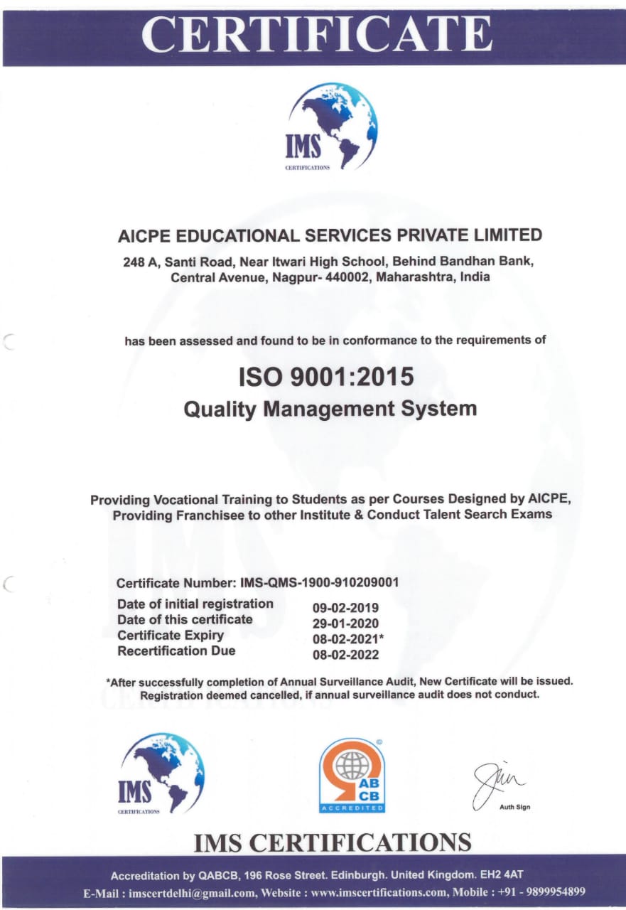 ISO 9001-2015 QABCB Certificate